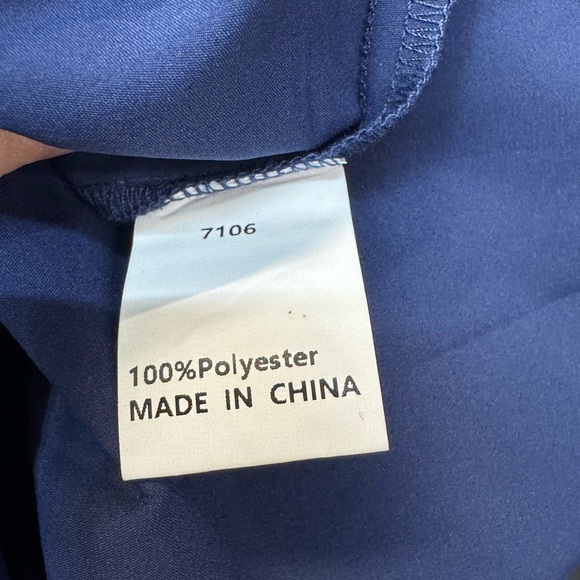 Prettygarden. Blue Midi Shirt Dress with Belt - Picture 4 of 10